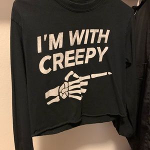 Size S cropped long sleeve